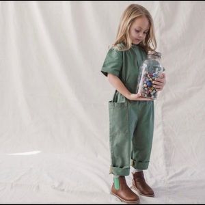 Fin and Vince Green Painter Jumpsuit